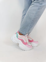 Hannah Pink Chunky Sneakers