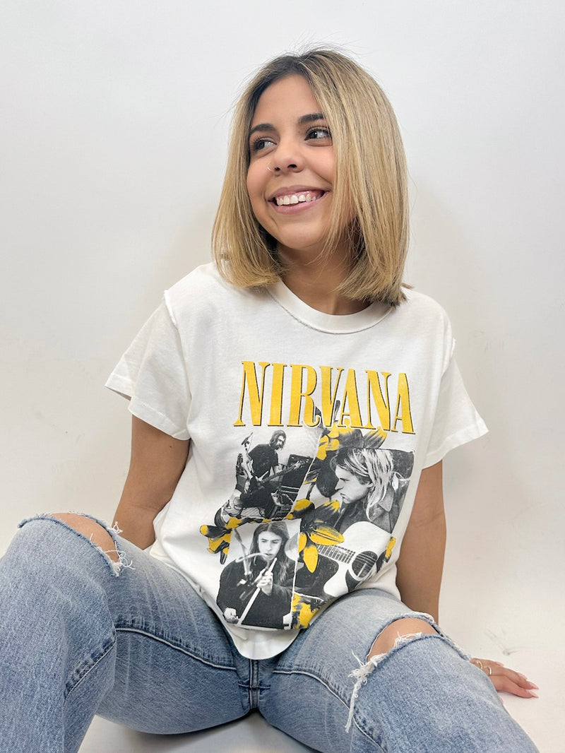 Nirvana Collage Reverse GF Tee