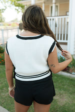 Serena Sweater Vest - White