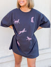 Pink Leopard Graphic Tee