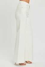 Beverly High Rise Wide Pant - Cream