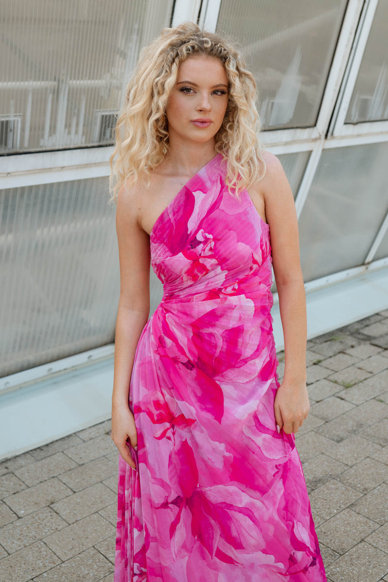 floral dress pink