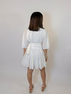 Clara Ann Wrap Dress- White