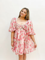 summer statement birthday pink floral dress