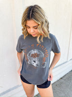 Pepper OSU Helmet Circle Tee