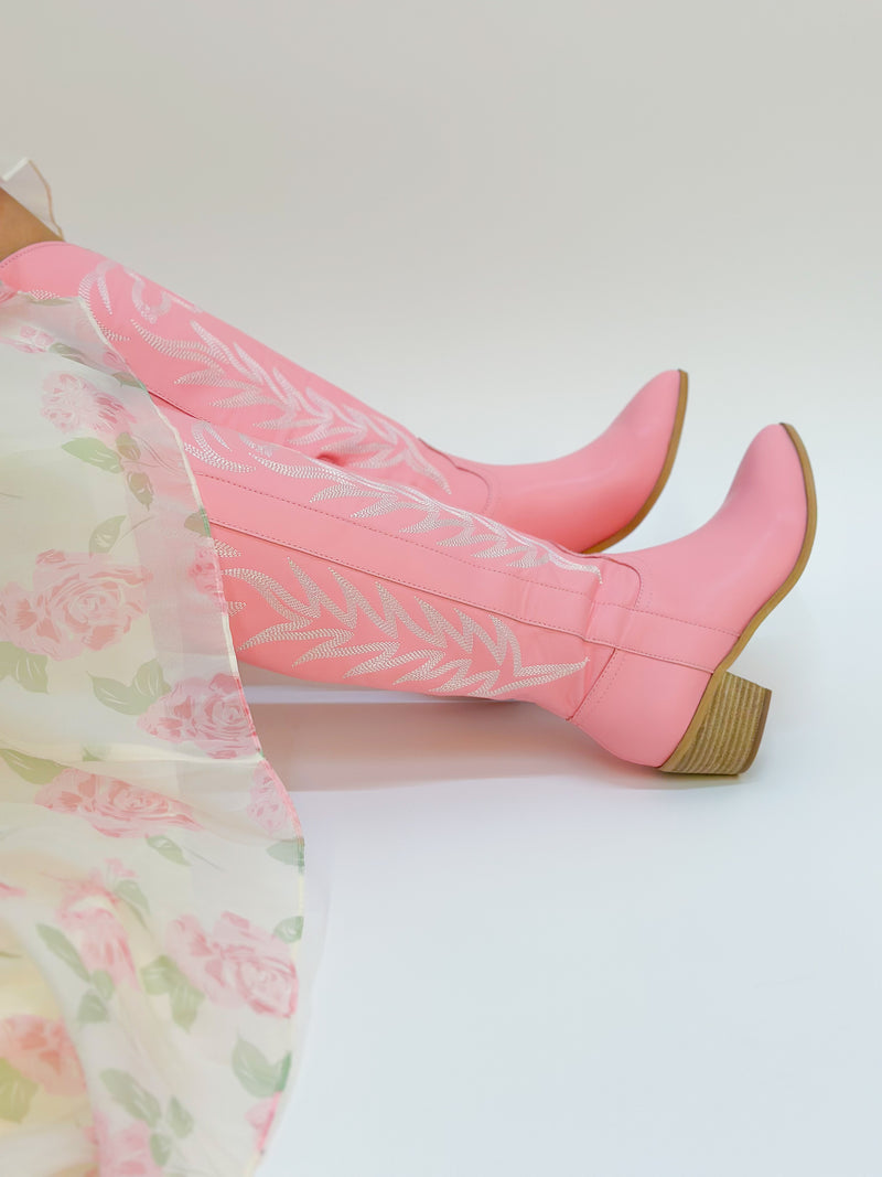 coquette cowgirl picnic aesthetic boot