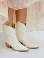 short white cowgirl booties