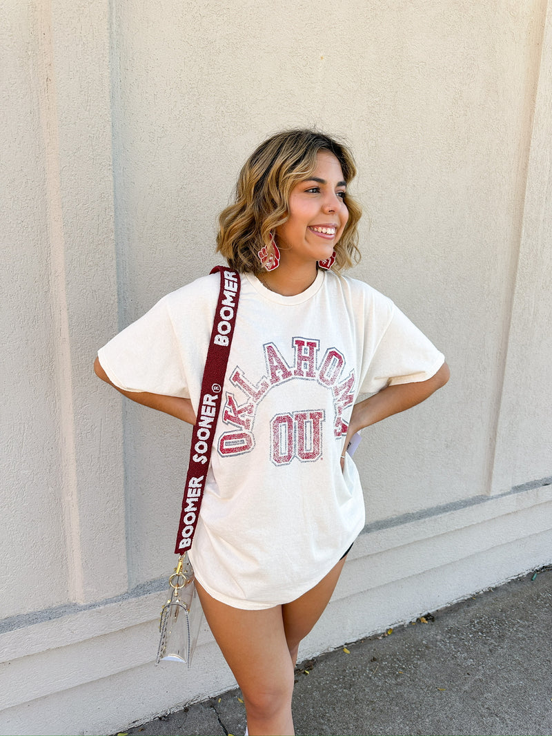 Boomer Sooner Beaded Red Strap