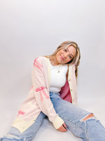 Bow Cardigan - Pink