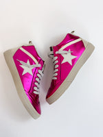 Paulina Metallic Hot Pink Sneakers