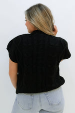 Blissful Bow Sweater - Black