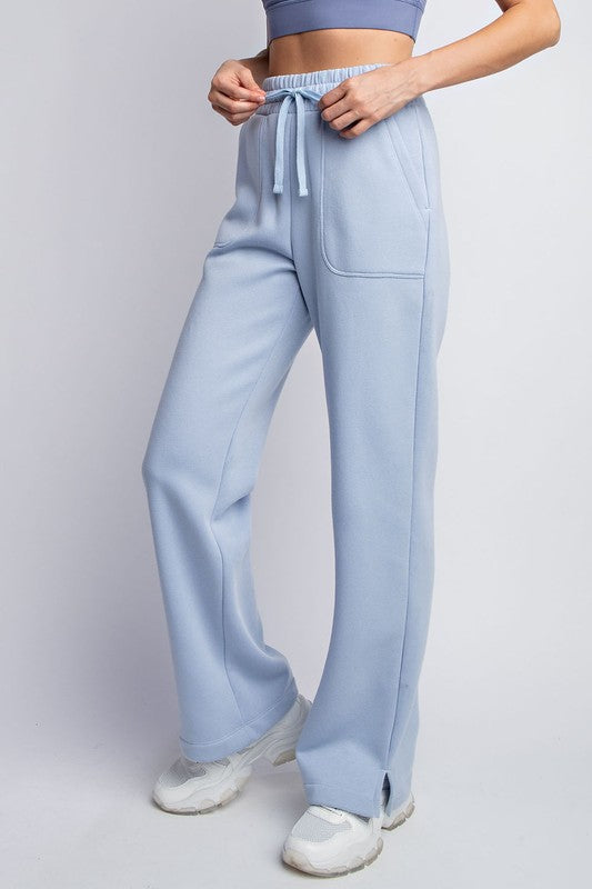 French Terry Sweatpants - Sky