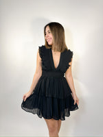 Fremont Ruffle Dress - Black