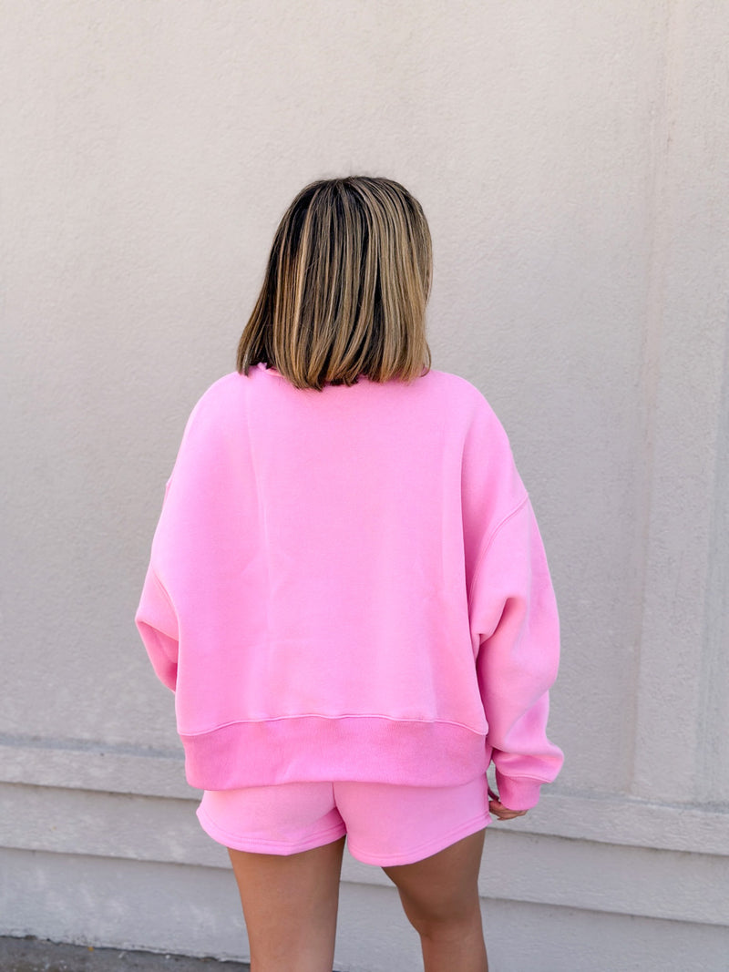 Coastal Basic Sweatshirt - Pink