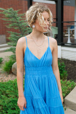 Lyra Maxi Dress - Blue