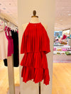 Soni Pleated Mini Dress - Red