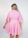 Clara Ann Wrap Dress- Pink