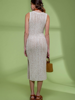 Sleeveless Crochet Midi Dress