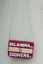 OU Oklahoma Camera Beaded Bag