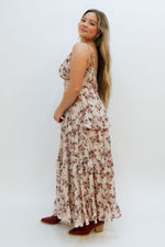 tie back floral dress, open back floral dress, corset look dresses, floral coset look dresses 