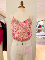 Corina Floral Print Top - Pink