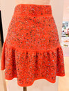[Queen of Sparkles] Orange Rhinestone Skirt