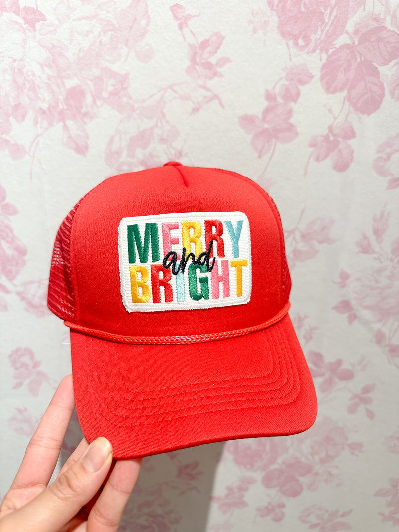 ‘Merry and Bright’ Trucker Hat