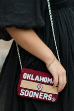 OU Oklahoma Camera Beaded Bag