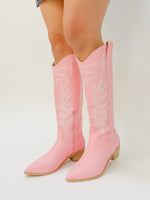 bubblegum pink cowgirl boots
