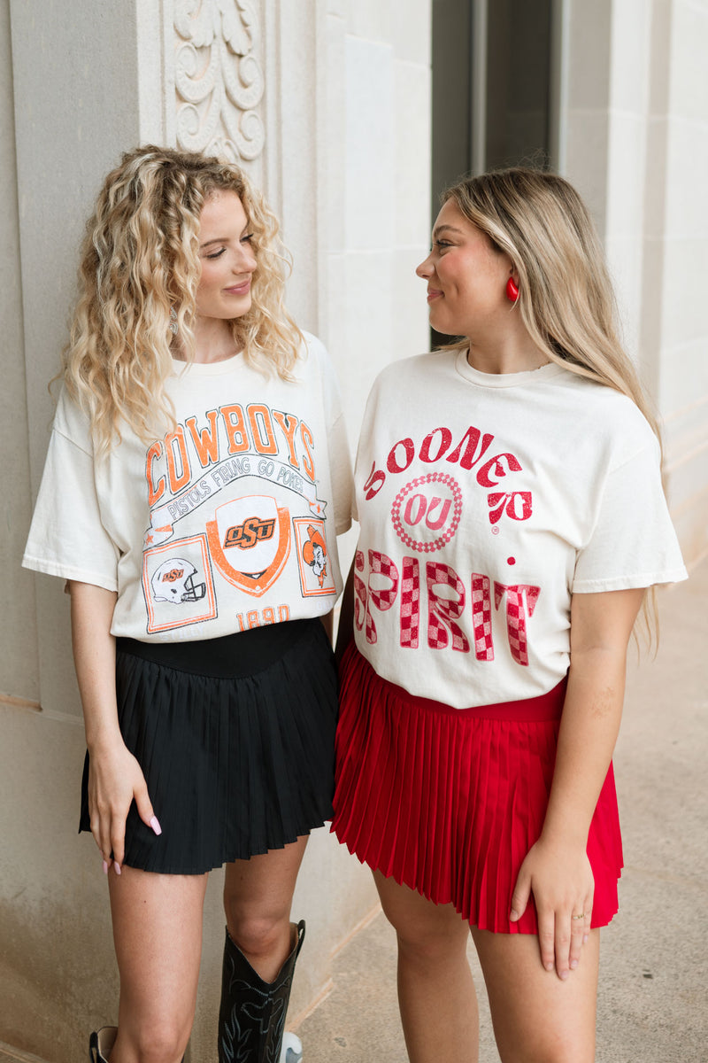 Vintage-inspired, Retro, Distressed, Oversized Tee