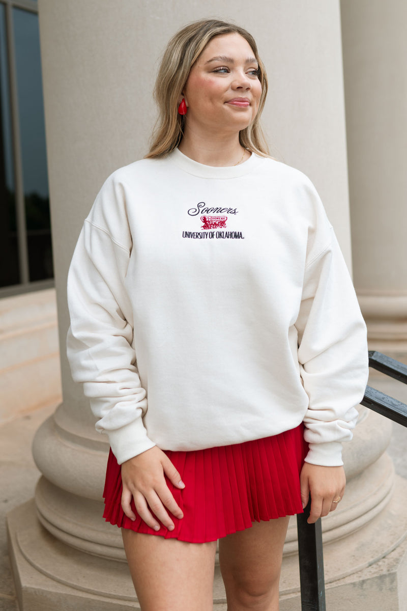 OU Sooners Embroidered Sweatshirt