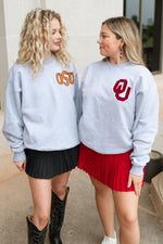 Cozy ,Vintage-inspired, Collegiate, Patch Sweatshirt