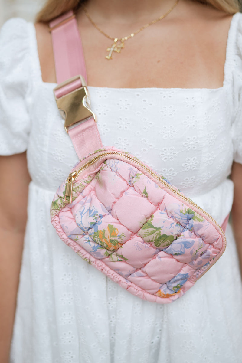 Floral Crossbody Belt Bag