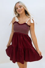 Lorelai Burgundy Dress