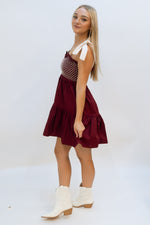 Lorelai Burgundy Dress