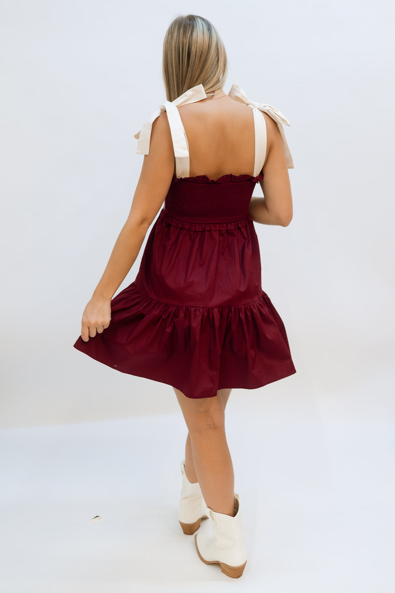 Lorelai Burgundy Dress