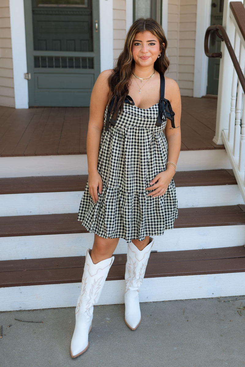 Game Time Checkered Dress