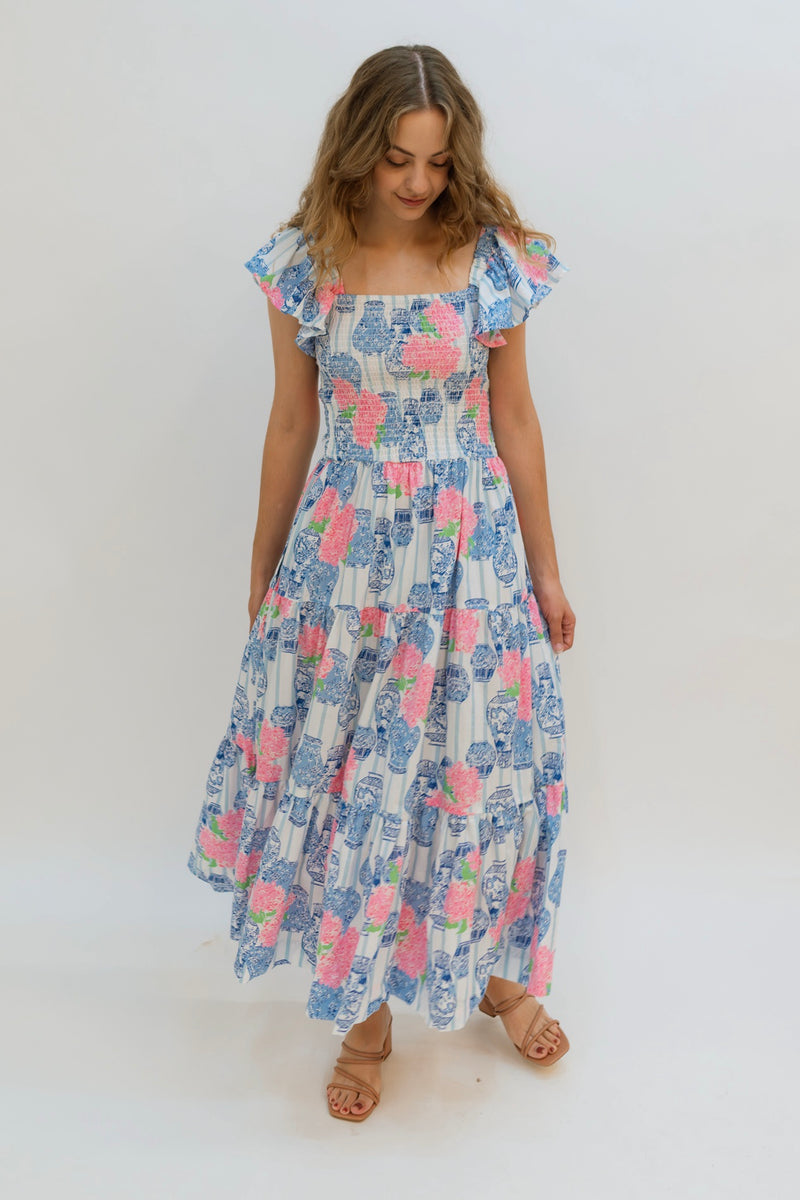 Asa Smocked Maxi Dress