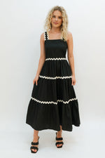 Isabelle Scallop Midi Dress