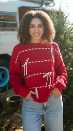 Red Bow Sweater