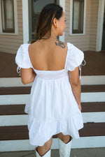 Sunset Solid Dress - White