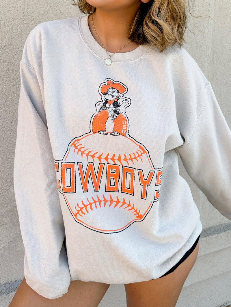 OSU Baseball Mascot Thrifted Sweatshirt