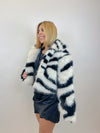 Luxe Fur Zebra Jacket