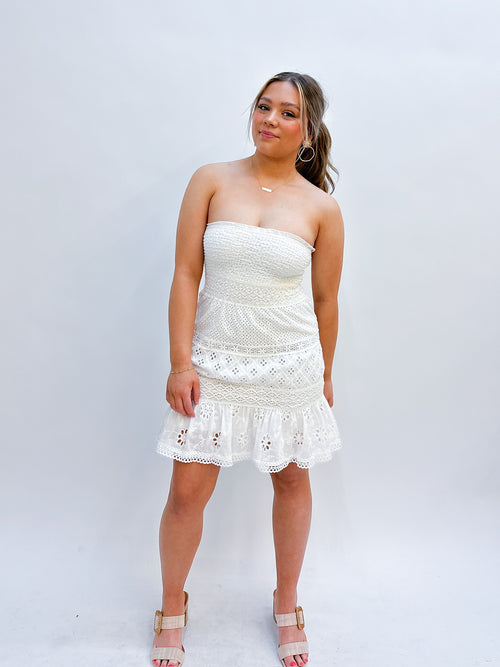 McKenzie Tube White Dress