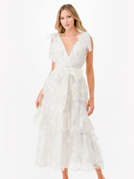 Ariel White Midi Dress