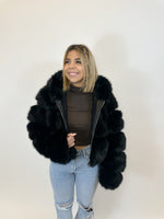 Luxe Black Fur Jacket