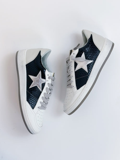 Paz Snake Silver Star Sneakers
