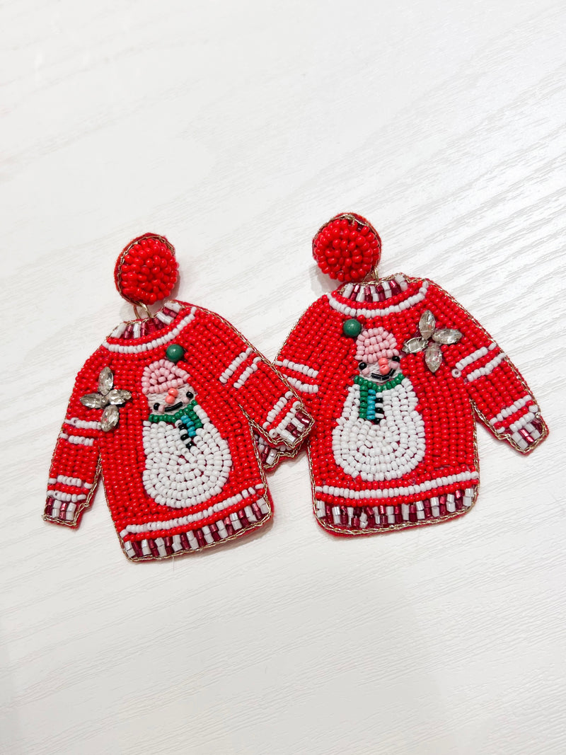 Ugly Christmas Sweater Earrings