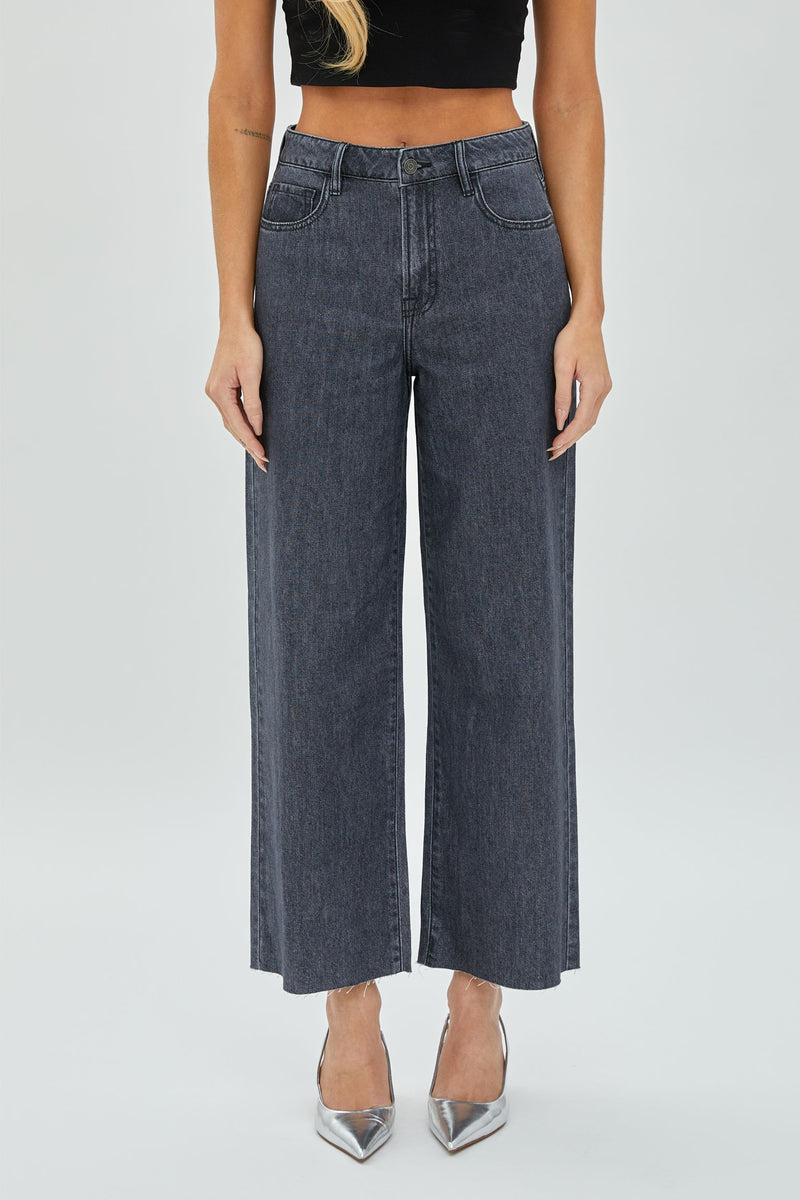 wide leg charcoal pant