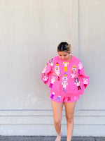 Neon Pink Nutcracker Sweatshirt
